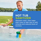 FROG Serene Floating System for Hot Tubs - Quick & Easy Prefilled Hot Tub Sanitizer - Hot Tub Maintenance System with Sanitizing Minerals & Bromine - 3 Month Bundle