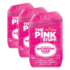Stardrops - The Pink Stuff Miracle Bathroom Foam Cleaner, 30 fl oz – Now 20% More! Powerful Foaming Action for Showers, Sinks, Tubs & Tiles – Removes Soap Scum, Limescale & Grime with Ease (Pack of 3)