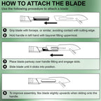 MedHelp Pack of 21 Surgical Blades #10 with Stainless Steel Scalpel Handle - High Carbon Steel Sterile Dermaplane Blades, Dermaplaning Tool for Face, Podiatry, Crafts