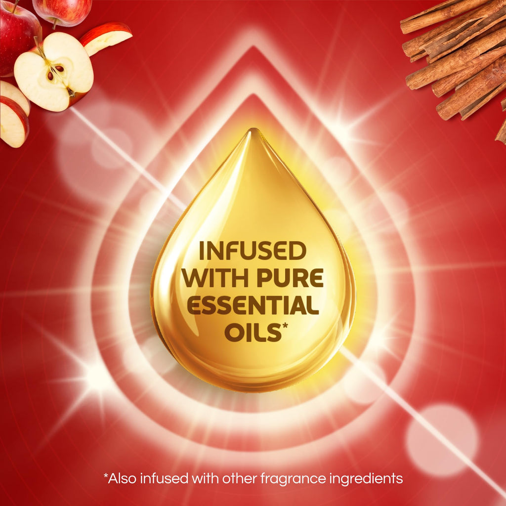Air Wick Plug-In Refills, Apple Cinnamon Medley, Essential Oils,10 count