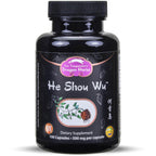 Dragon Herbs He Shou Wu | Prepared He Shou Wu Supplement to Support Energy, Mood, Immune Support, Healthy Aging, Hair | All Natural Ingredients, Non-GMO (100 Capsules, 500 mg Per Capsule