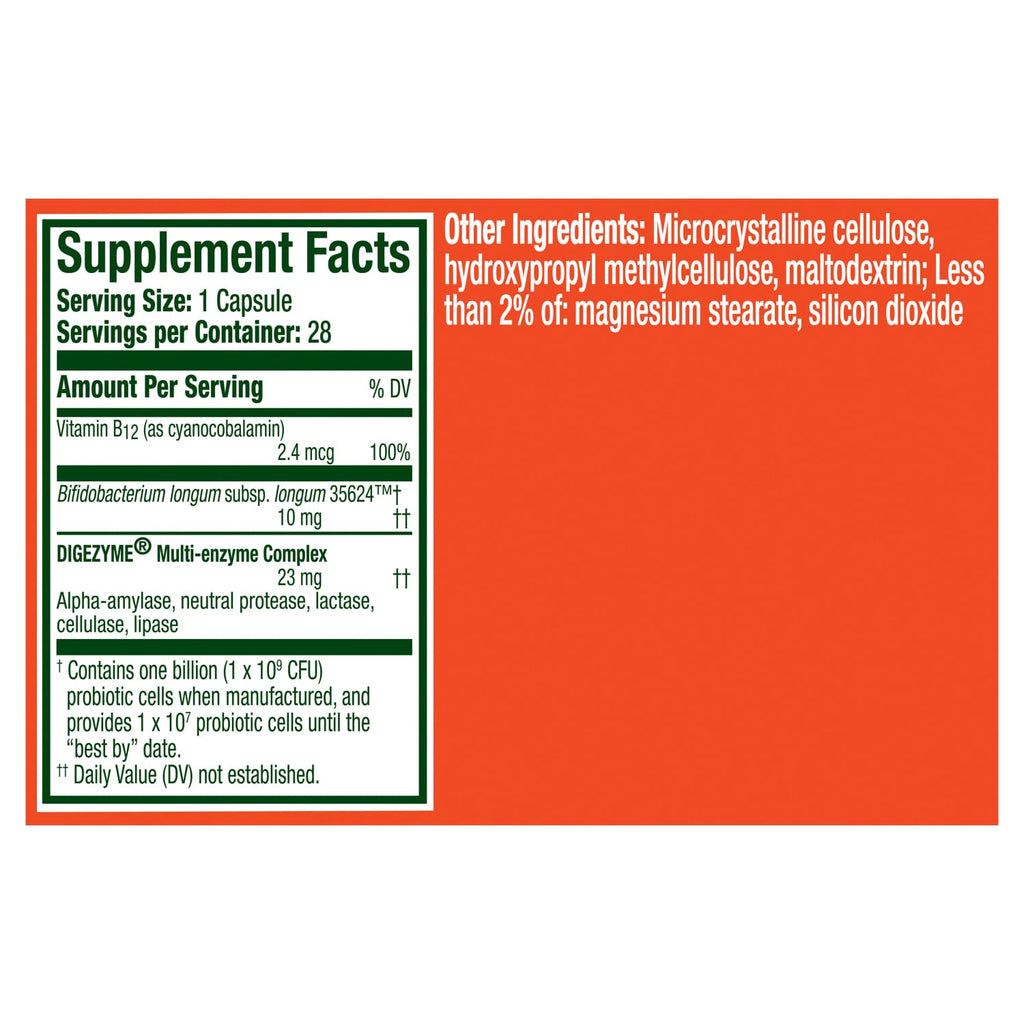 Align Probiotic Bloating Relief + Food Digestion, Probiotics for Women and Men, #1 Doctor Recommended Brand‡, Promotes Digestive Health and Helps Support the Metabolism of Food*, 28 Capsules