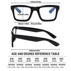 ZXYOO 4 Pack Oprah Style Reading Glasses for Women Men Blue Light Blocking Computer Square Metal Spring Readers +1.0