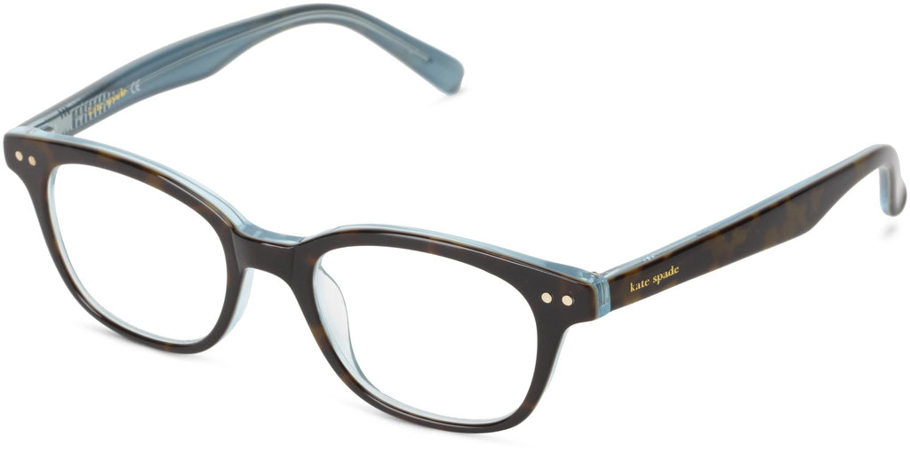 Kate Spade Women's Rebec Cat Eye Reading Glasses, Tortoise Aqua, 49 mm (1.5 x Magnification Strength)
