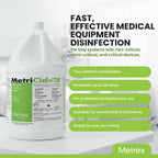 Metrex MetriCide 28 High-Level Sterilizing & Disinfecting Solution – 2.5% Glutaraldehyde, Reusable Up to 28 Days, Disinfectant Cleaner for Heat-Sensitive & Immersible Medical Instruments – 1 Gallon