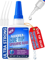 ALECPEA Pool Cue Tip Glue, 20g Thin Billiard Cue Repair Adhesive