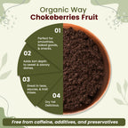 Organic Way Chokeberries Fruit/Aronia Berry Powder - European Wild-Harvest | Organic & Kosher Certified | Non GMO & Gluten Free | USDA Certified | Origin - Albania (8 Oz)