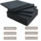 8 Pcs Black Adhesive Foam Pads Closed Cell Foam Sheets 1/4" Thick X 4" X 4"
