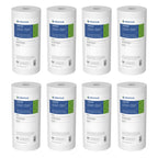 Pentair Pentek DGD-2501 Big Blue Water Filter, 10-Inch Whole House Sediment Filter Cartridge Replacement, Dual-Gradient Density Spun Polypropylene, 10" x 4.5", 1 Micron, Pack of 8