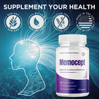 (3 Pack) Memocept Capsules, Official Memocept Pills with All Natural Ingredients, Advanced Vitamin Supplement Pills Supporting Health & Wellness, Max Strength Formula Crafted in the USA (180 Capsules)