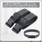 Wowangce 2 Pack Mattress Moving Straps, Adjustable Packing Straps with Buckles for Mattress Storage or Moving, Fits Twin & Full (60" x 2")