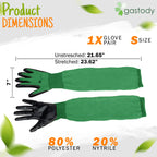 Gastody™ Long Gardening Gloves Women and Men M - Long Sleeve Garden Gloves Multipurpose Heavy Duty Outdoor and Indoor - Long Cuff Garden Gloves - Thorn Resistant Protective Work Rose Pruning Gloves