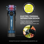 OLIGHT Seeker 4 Pro Rechargeable Flashlights, 4600 Lumens High Powerful Bright LED Light with USB C Holster, Waterproof IPX8 for Emergencies, Camping, Searching (OD Green)