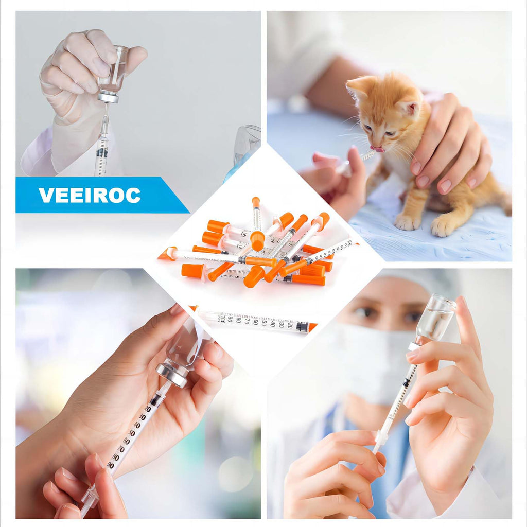 1ml Syringes with 30G 5/16" (8mm) Needle, Individual Wrapped, 30PACK (1CC 30G 5/16"-30PACK)
