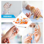 1ml Syringes with 30G 5/16" (8mm) Needle, Individual Wrapped, 30PACK (1CC 30G 5/16"-30PACK)
