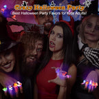 50pcs 3D Halloween Treats Toys Light Up Rings Gifts Halloween Party Favors