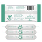Stall Mates Wipes: Flushable Wipes, 60-Wipe Home Pack, Hypoallergenic, Unscented with Vitamin-E & Aloe, (4 Pack - 240 Total)