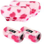 SPRING SEAON Plush Padded Crutches Covers underarm Crutch Pads Non Slip Padding Cushion Crutch Accessories(pink heart)