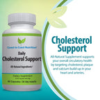Coast to Coast Nutrition Cholesterol Support Supplement - Support Cardiovascular & Artery Performance, Target Bad LDL Levels & Plaque Calcium Buld-Up - Promote Circulation & Blood Flow - 60 Capsules