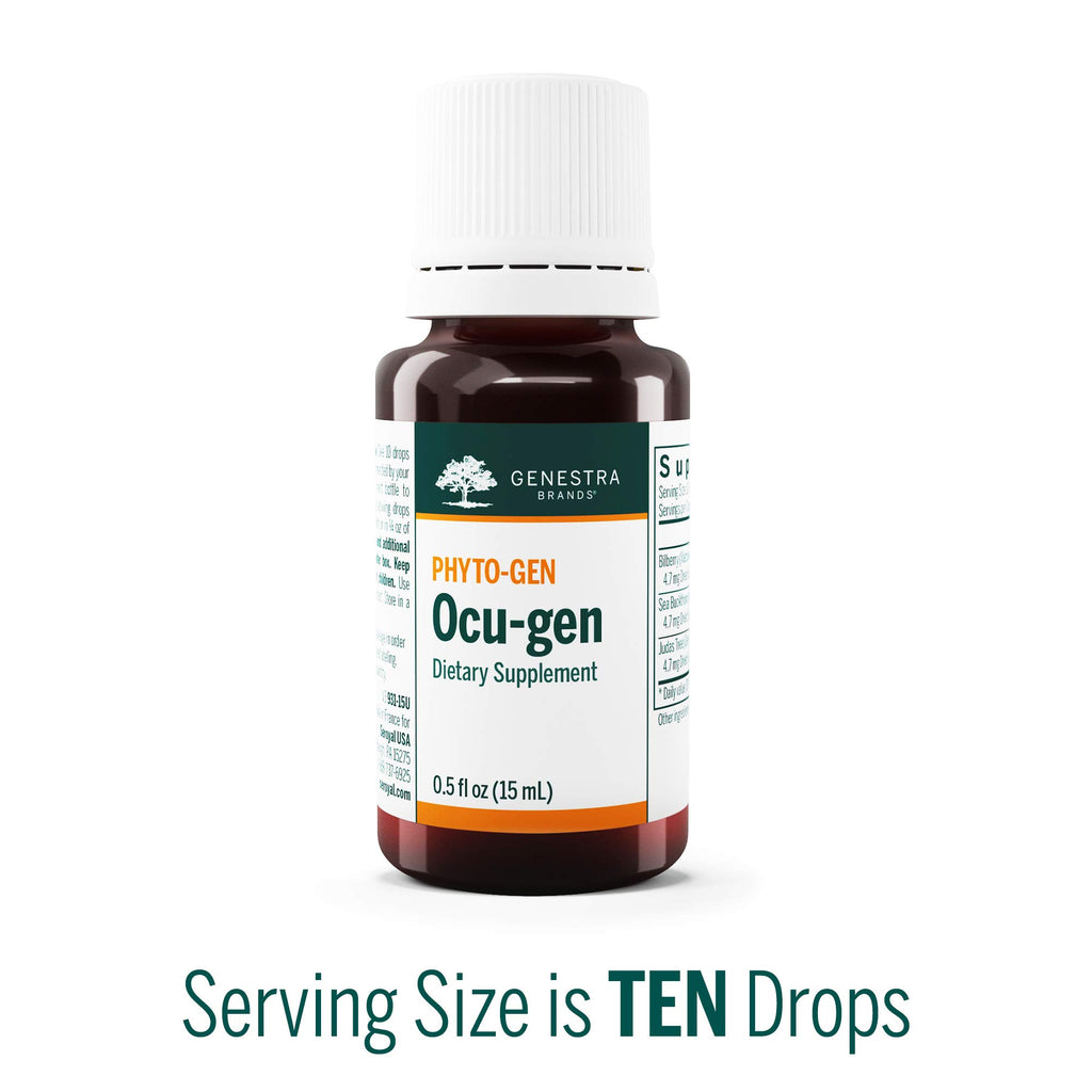 Genestra Brands Ocu-gen | Bilberry, Sea Buckthorn, and Judas Tree Herbal Supplement | 0.5 fl. oz.