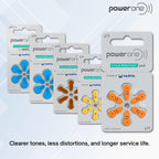 Power One Size 13 Hearing Aid Batteries (120) (p13-120)