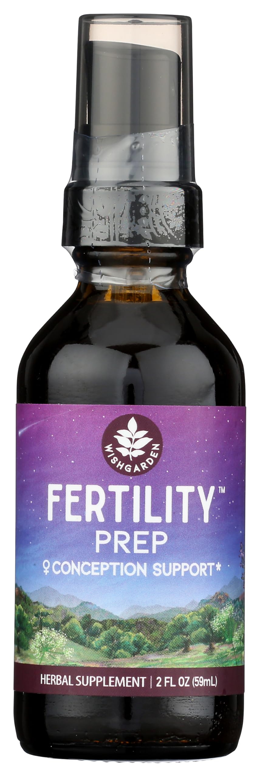 WishGarden Herbs Fertility Prep, Vitex & Chasteberry Supplement for Women, Supports Hormonal Balance, Cycle Regularity & Conception Prep, Liquid Tincture with Maca Root, 2oz