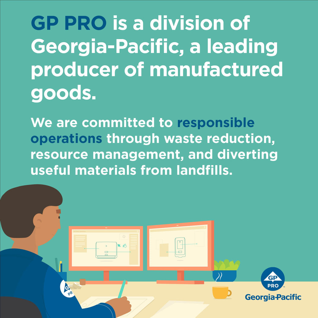 Universal Centerpull Paper Towel and Wiper Dispenser by GP PRO (Georgia-Pacific), Black, 54050, 10.25” W x 10.75” D x 12.625” H, 1 Dispenser