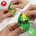 SHUWND 3D Printed Dragon Eggs with Dragons Inside – 4PCS Mini Articulated Baby Dragon Toys, Mystery Fidget Egg Set for Kids & Adults, Fantasy Desk Decor & Collectible Gifts