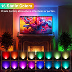 URTOM 6W RGBW Up Lights Indoor Halloween LED Floor Spotlight with Remote