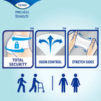 TENA Stretch Ultra Disposable Incontinence Briefs, 36 Count (Pack of 2), Unisex, 33 to 52 in Waist/Hip, Made with ConfioAir Breathable Technology
