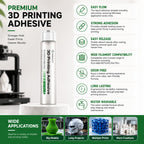 Creality 3D Printer Adhesive Glue for Bed Adhesion 80mL Large Capacity Liquid 3D Printer Glue Anti-Warping Low Odor Easy Clean Creality Glue for PLA PETG ABS ASA Fits All FDM 3D Printer (Pack of 1)