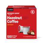 Amazon Saver Hazelnut Light Roast Coffee Pods 100 ct