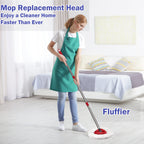 Spin Mop Replacement Head 6 Pack Mop Refill Compatible with Ocedar Triangle Swivel Mops Microfiber Swivel Mop Refill,Deep Clean,Machine Washable and Easy to Replace