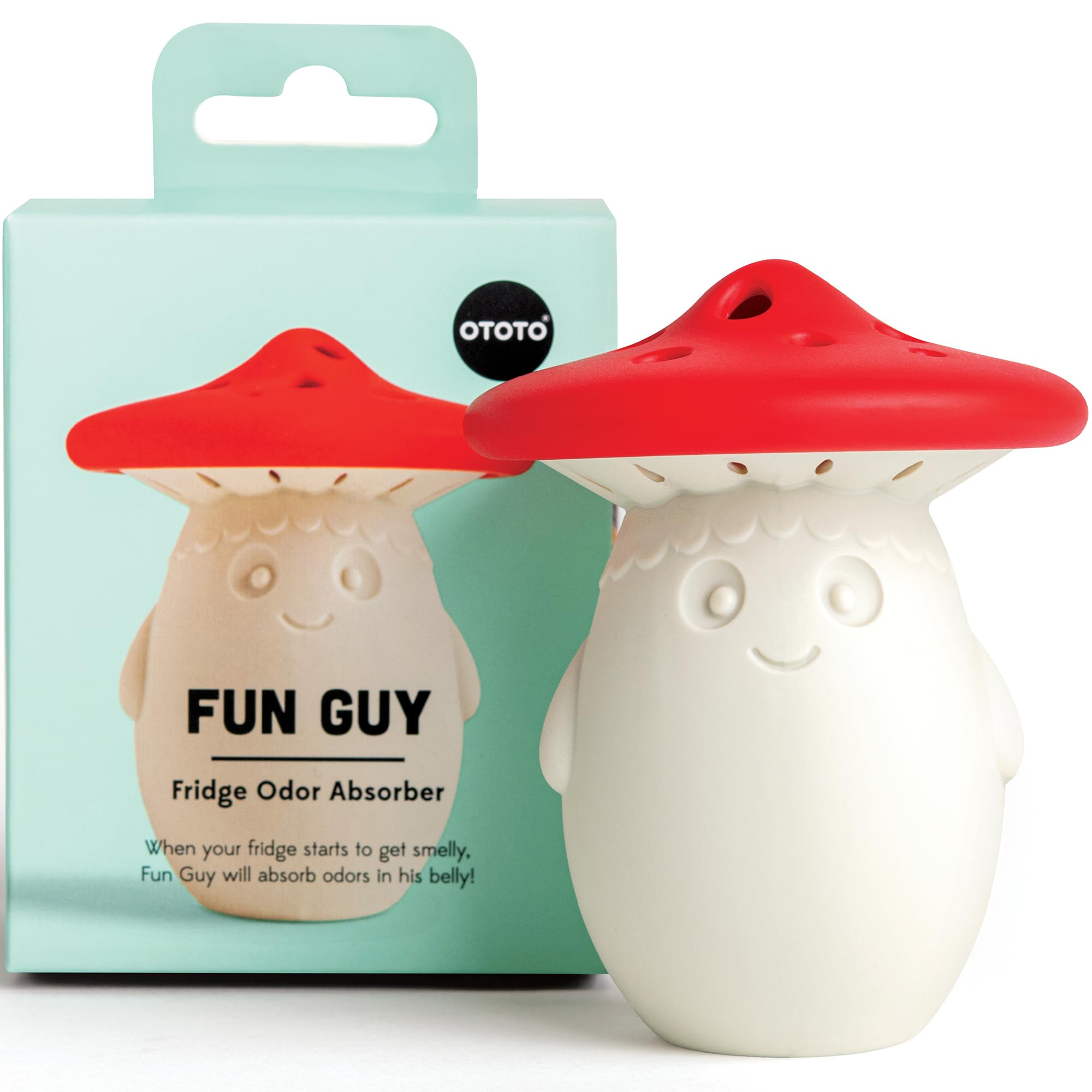 Fridge Deodorizer by OTOTO - Baking Soda Fridge, Refrigerator Deodorizer, Baking Soda Odor Absorber, Cute Gifts, Cute Kitchen (Mushroom)