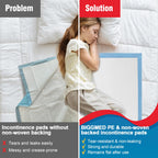 BIGGMED Tear-Resistant Disposable Bed Pads 36" x 36" 50 Count Super Absorbent Underpads, Chux Thicker Extra Large Incontinence Bed Pads, Pee Pads for Adults, Kids, Elderly, Pets