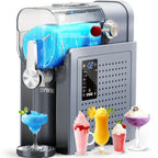 SYINTAO 2-in-1 Slushie & Soft Serve Ice Cream Maker, No-Ice-Needed Frozen Drink Machine with LED Display, 6 Preset Modes, Auto-Clean & Delay Timer – Gift for Family