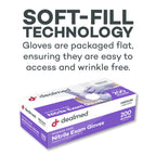 Dealmed Nitrile Medical Grade Exam Gloves, Disposable, Latex-Free, Medium (200 ct.)