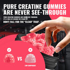 Natures Aid NSF Certified Creatine Gummy 5g - Creatine Monohydrate Gummies – Pre-Workout Energy & Muscle Growth Support for Men & Women | Peach Electrolyte Gummies (135 Count)