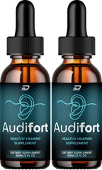 Indelo Audifort Drops - Audifort Pro 24, Audifort Pro Liquid Ear Ringing Relief, Audifort Reviews (2 Pack – 2 Month Supply)