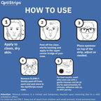 OptiStrips Silicone Eyeglass Nose Pads – 5-Pack Anti-Slip Nose Pads for Glasses with Travel Case – Hypoallergenic, Non-Slip Eyewear Support Strips – Reusable Nose Grips for Eyeglasses
