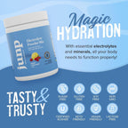 JUNP Electrolytes Powder No Sugar No Carbs - Exotic Tropical Dragonfruit Limeade Drink Mix - Potassium & Salt Electrolyte Hydration Powder Zero Calorie Sugar Free Electrolyte Powder, 180 Servings