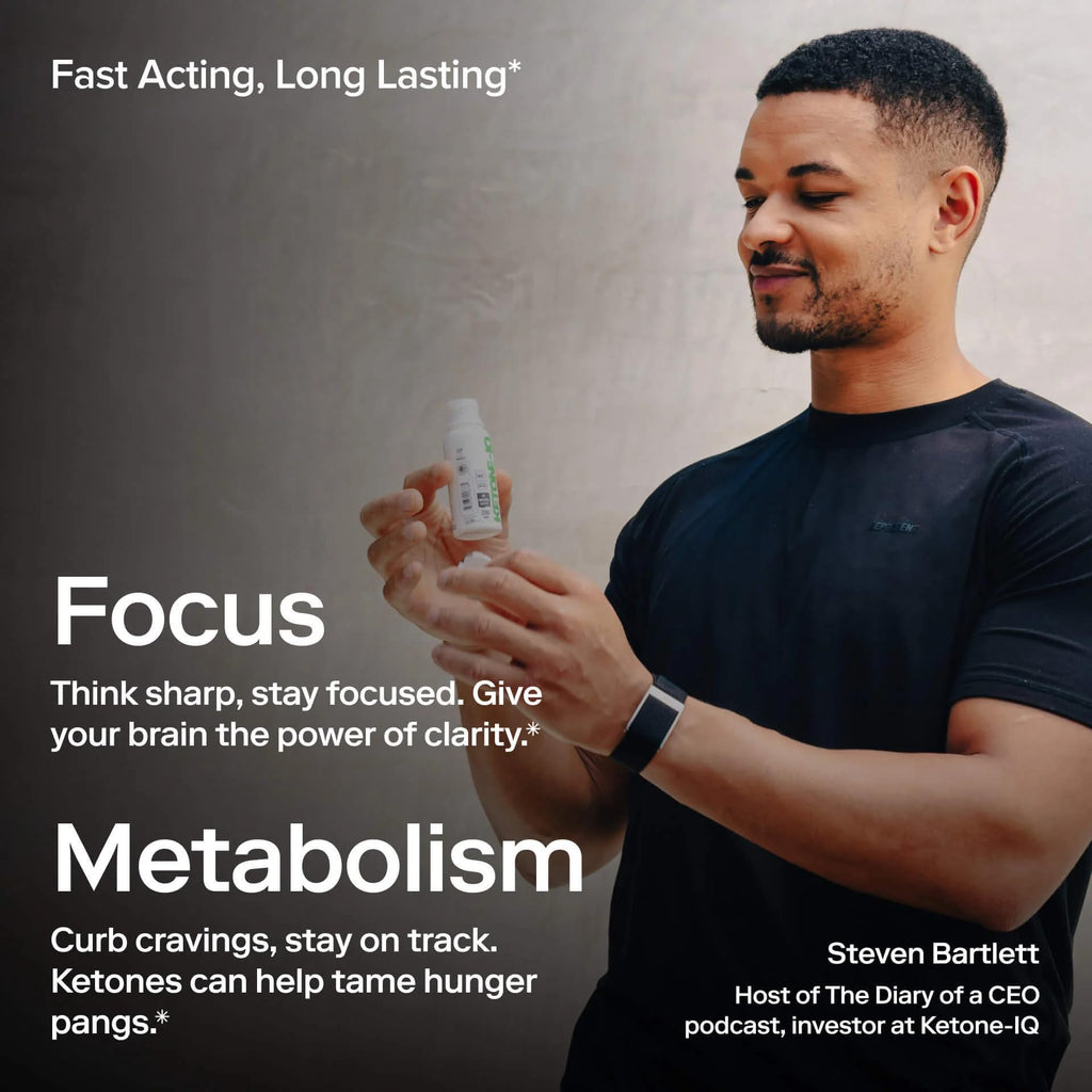 Ketone-IQ No Caffeine Performance Energy Shots – Ketone Fuel for Focus & Endurance, Metabolism Support, 10g Ketones, 24 Pack (Raspberry Lemonade)