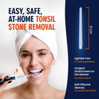 Dr. Frederick’s Original Easy Tonsil Stone Remover Kit - Fast Painless Tonsillolith Removal Tool - Fight Bad Breath - Pick and Oral Irrigator - 8 Pieces