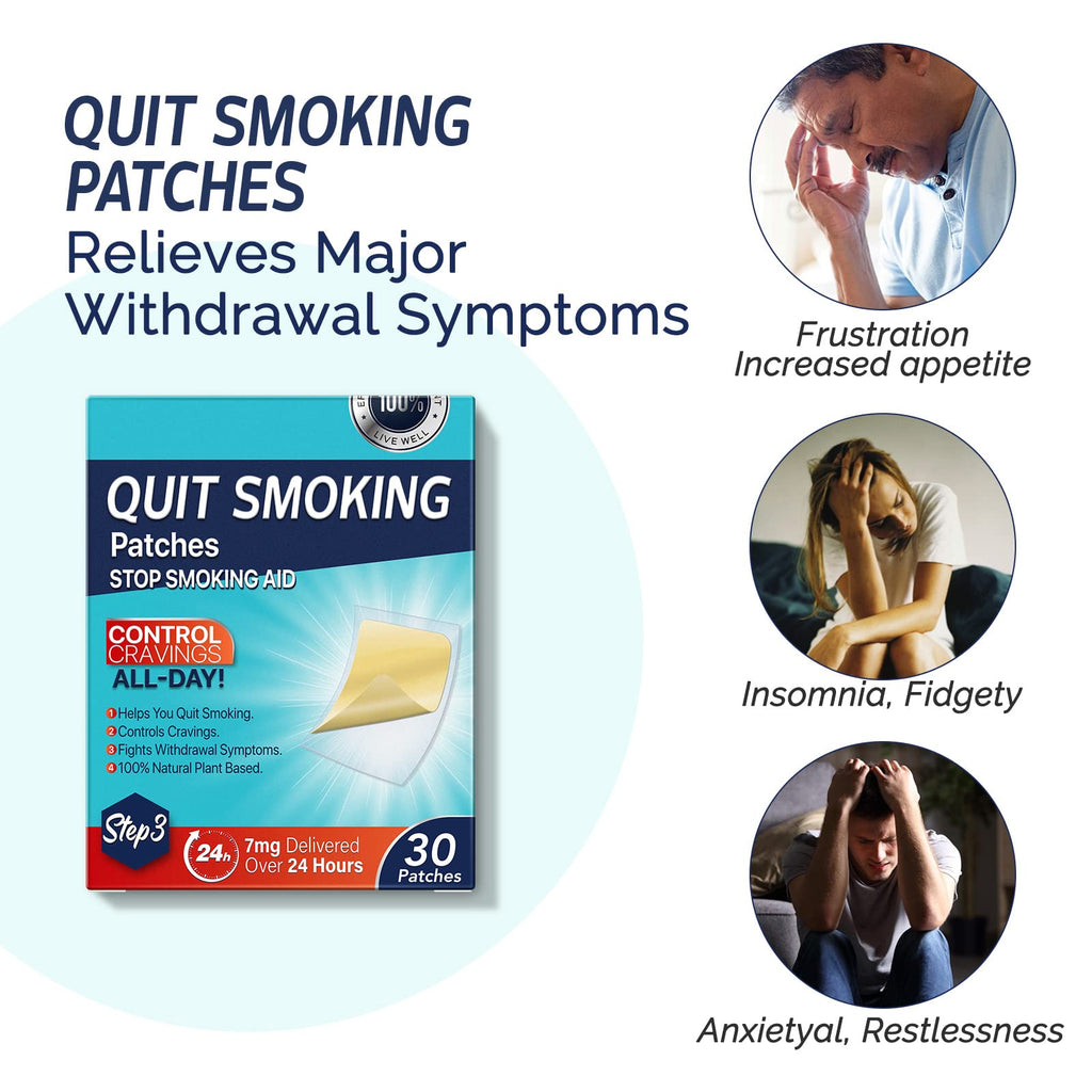 XWXUANYE 7 mg Step 3 Patches, Patch, Aid, Easy and Effective Anti-Stickers, Best Product to Help with Behavioral Support Program (30 Patches)
