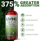 Living Silica ORGONO Plant-Based Collagen Booster | Horsetail Extract & Rosemary | Supports Collagen & Elastin for Joint & Bone Health, Glowing Skin, Strong Hair & Nails | 33.85 Fl Oz