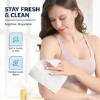 120 XL Shower Wipes – Body Wipes for Adults Bathing No Rinse – 12 Packs of 10 – Extra Moist Bath with Aloe & Vitamin E for Camping, Travel, Gym & Bedridden Care