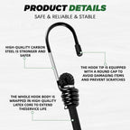 Bungee Cords with Hooks 6 Pack Bungee Cord Includes 36 inches for Bundling Items, Fixing Tarps, Tents, and Carrying Luggage