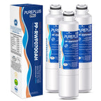PUREPLUS DA29-00020B NSF/ANSI 53&42 Certified Replacement for SAMSUNG Fridge RF28HFEDTSR, RF263BEAESG, RF263BEAESR AA, HAF-CIN/EXP, RF28HMEDBSR/AA, RWF0700A Refrigerator Water Filter, 3PACK