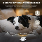 Orsong Bathroom Exhaust Fan 10" Panel Ultra Quiet without Light(8x8 Mount), 110CFM, 4" Duct for Bathroom/Garage/Home