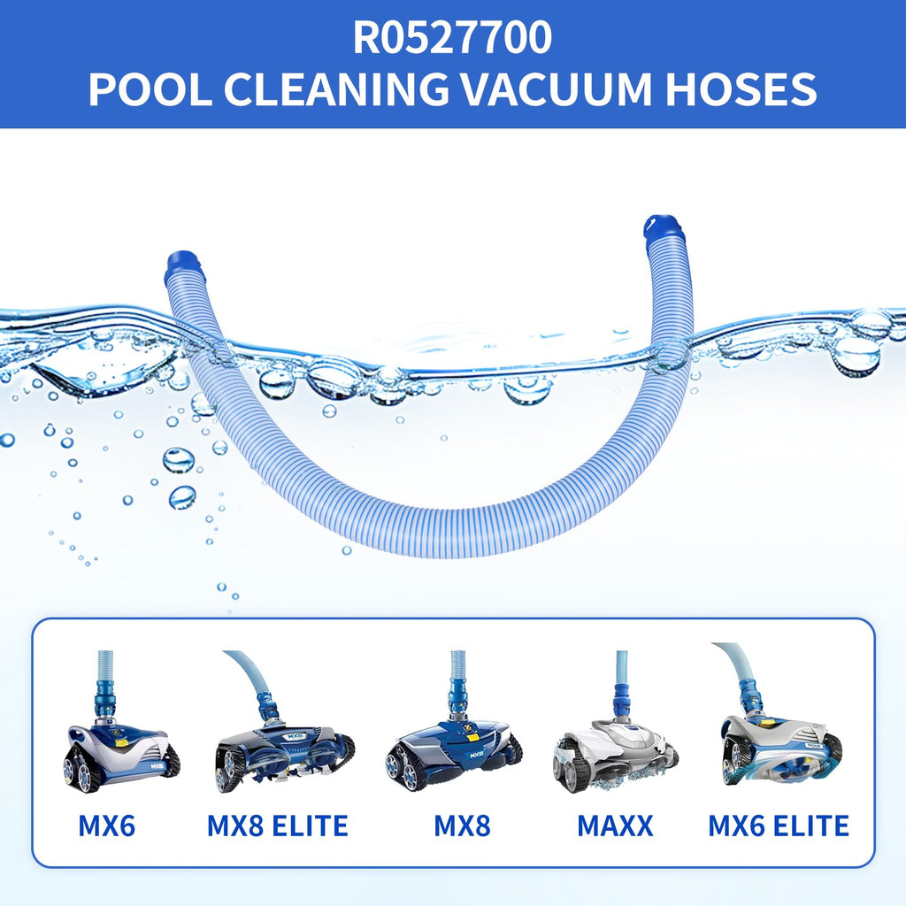 12 Pack Pool Cleaner Vacuum Hoses, Pool Vacuum Hose Replacement Kit for Zodiac MX6, MX8, MX6 Elite, MX8 Elite, MAXX, Baracuda, 39 Inch R0527700 Twist Lock Pool Vacuum Hose